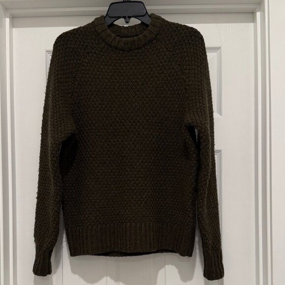 TAYLOR STITCH Men's Olive Green Sweater 38
